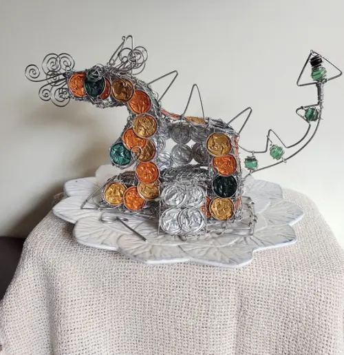 Luminária Dragão Upcycling