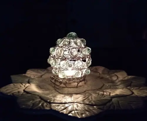 Luminária Ovo Verde Água