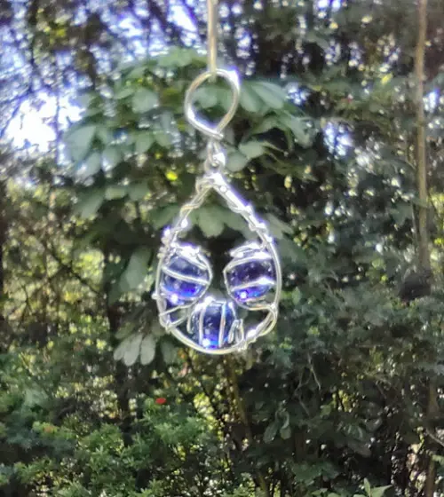 Mini Suncatcher Gotinha de Chuva Azul