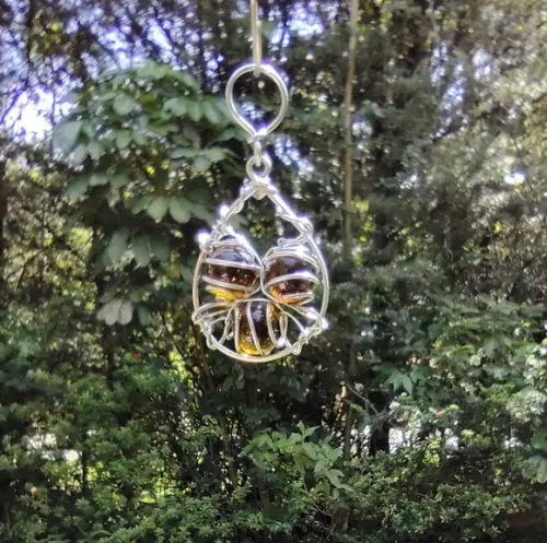 Mini Suncatcher Gotinha de Chuva Âmbar