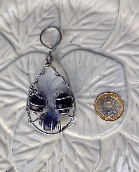 Mini Suncatcher Gotinha de Chuva Azul