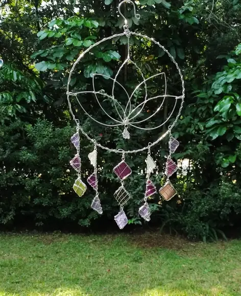 Móbile Flor de Lótus em Alumínio