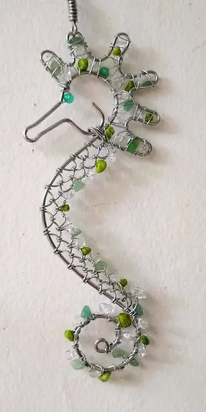 Suncatcher Cavalo-Marinho Verde