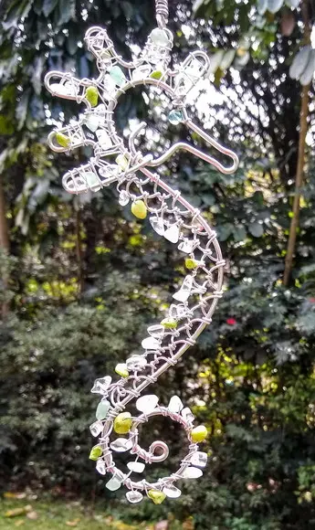 Suncatcher Cavalo-Marinho Amarelo