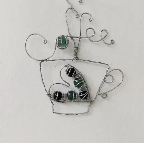 Suncatcher Coffee em tons de verde