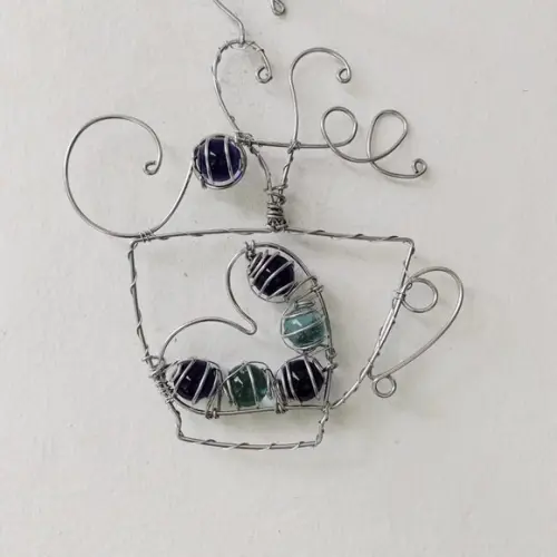Suncatcher Coffee em tons de azul