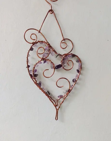 Suncatcher Coração Sinuoso