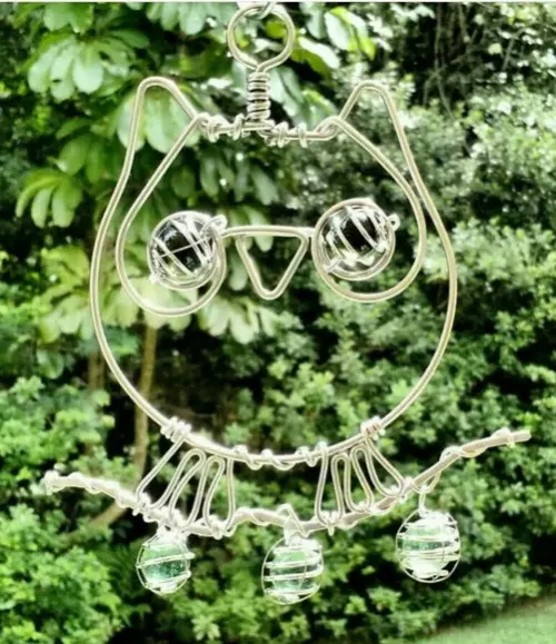 Suncatcher Corujinha em alumínio