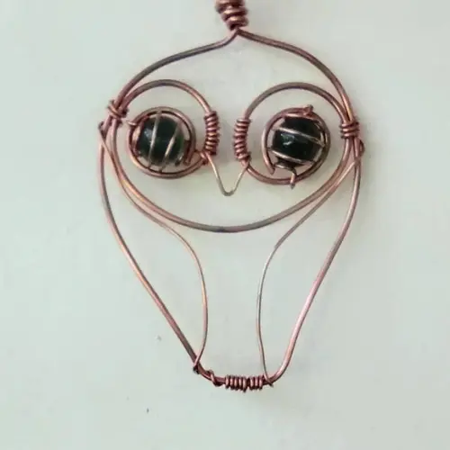 Suncatcher Corujinha em cobre