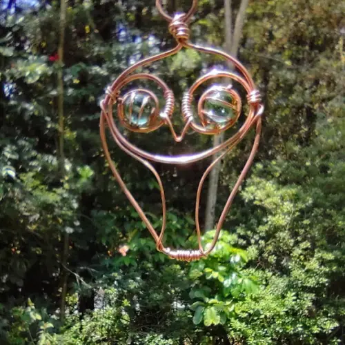 Suncatcher Corujinha em cobre