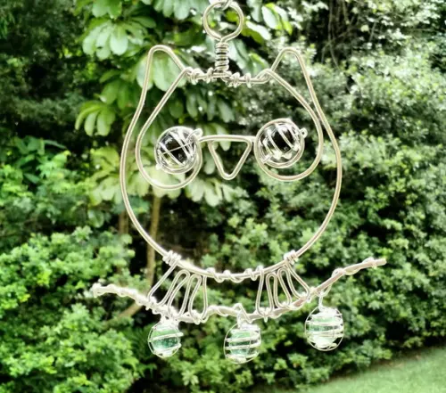 Suncatcher Corujinha em alumínio