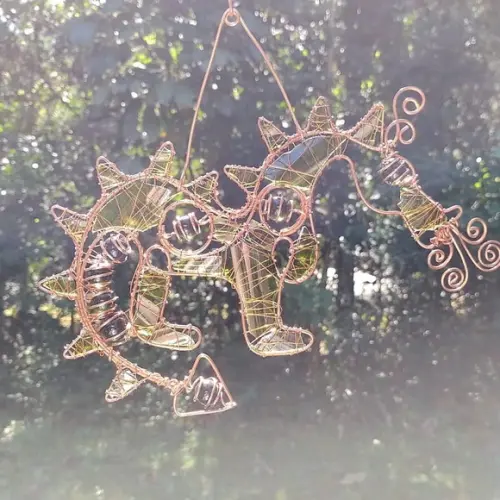 Suncatcher Dragão Upcycling