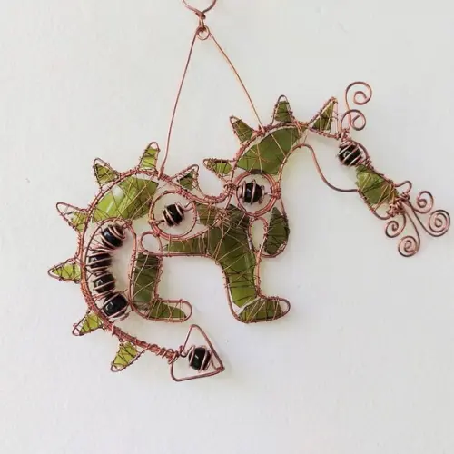 Suncatcher Dragão Upcycling