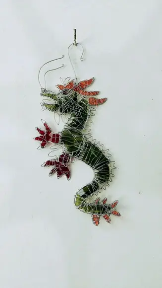 Suncatcher Dragão do Mar em Vidros Reciclados