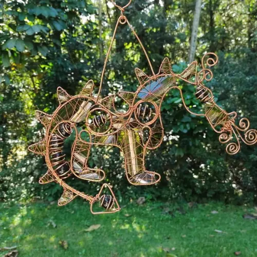Suncatcher Dragão Upcycling