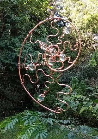 Suncatcher Espiral da Vida em cobre