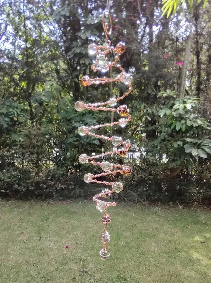 Suncatcher Espiral Dupla Em Cobre