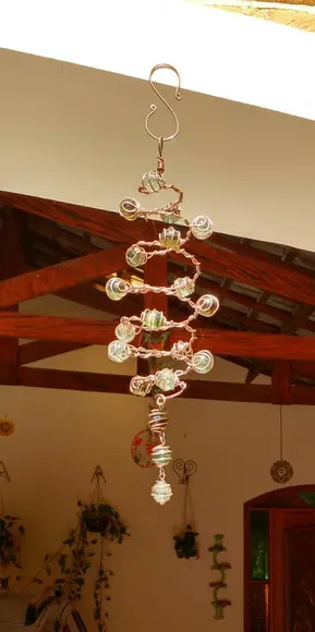 Suncatcher Espiral Dupla Em Cobre