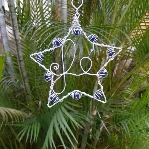 Suncatcher Fé azul