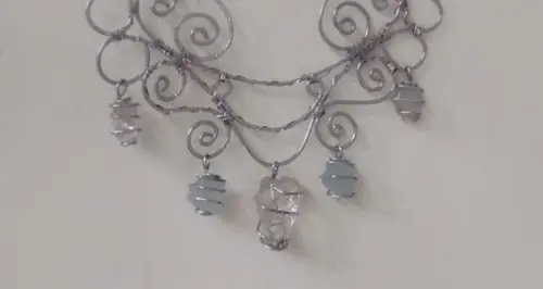 Suncatcher Good Vibes com águas marinhas