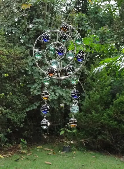 Suncatcher Mandala Mix Filtro dos Sonhos Multicolorido P