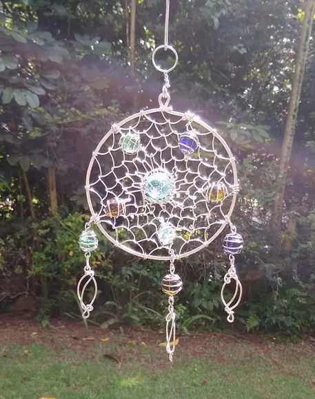 Suncatcher Mandala Mix Filtro dos Sonhos Trançada