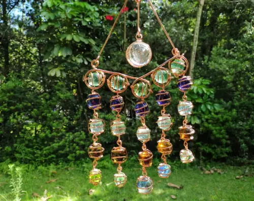 Suncatcher Pirâmide Em Cobre