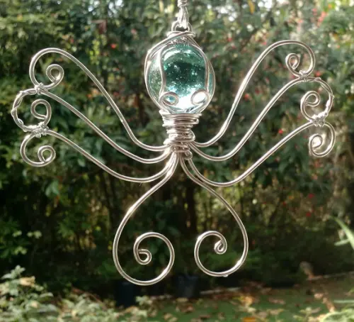 Suncatcher Polvo Verde Água
