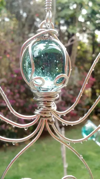 Suncatcher Polvo Verde Água