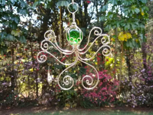 Suncatcher Polvo Verde Médio