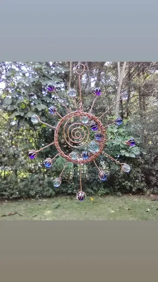 Suncatcher Segundo Sol em Cobre e Azul