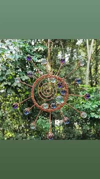Suncatcher Segundo Sol em Cobre e Azul