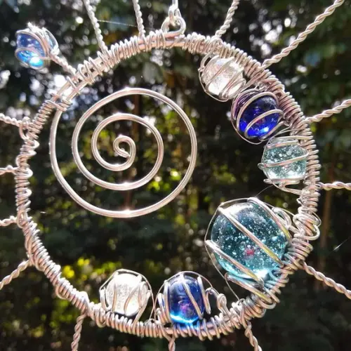 Suncatcher Segundo Sol em Tons de Azul