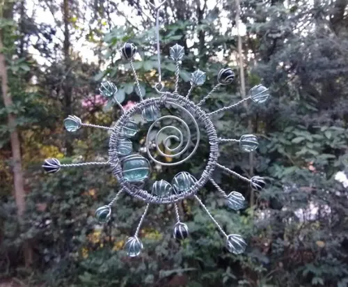 Suncatcher Segundo Sol P em Tons de Verde