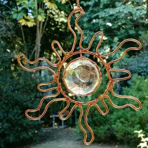 Suncatcher Sun Em Cobre