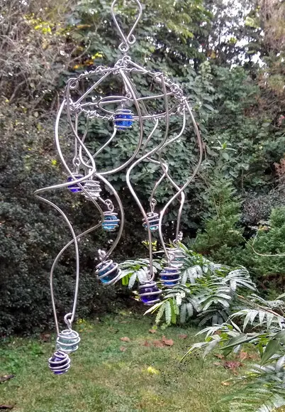 Suncatcher Turbilhão em tons de azul