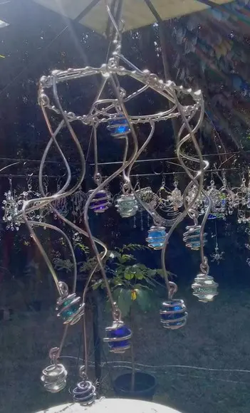 Suncatcher Turbilhão em tons de azul