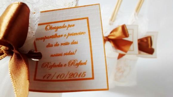 Aromatizador 60 ml Lembrancinha de Casamento