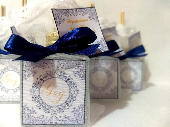 Aromatizador cube 50 ml Lembrancinha Casamento
