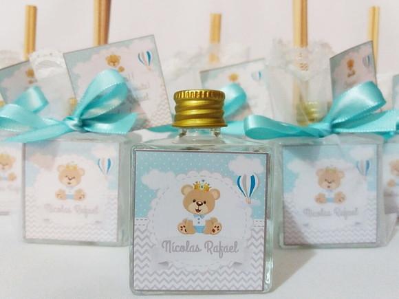 Aromatizador cube 50 ml Lembrancinha de maternidade