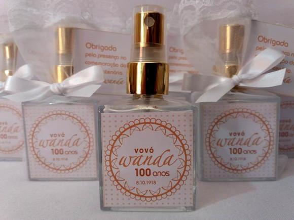 Aromatizador Lembrancinha Aniversário 100 Anos Home Spray