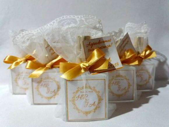 Aromatizador Lembrancinha Bodas de Ouro Home Spray
