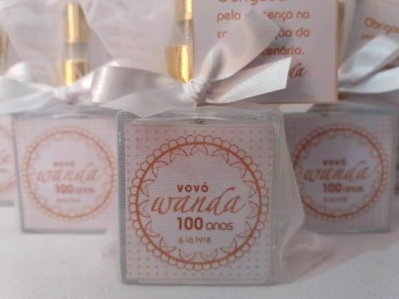 Aromatizador Lembrancinha Aniversário 100 Anos Home Spray