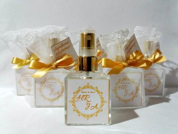 Aromatizador Lembrancinha Bodas de Ouro Home Spray