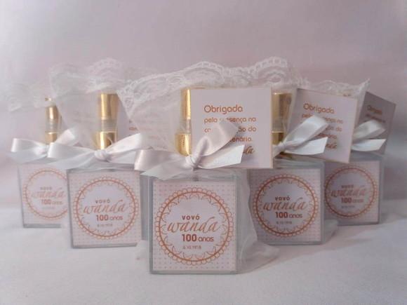Aromatizador Lembrancinha Aniversário 100 Anos Home Spray