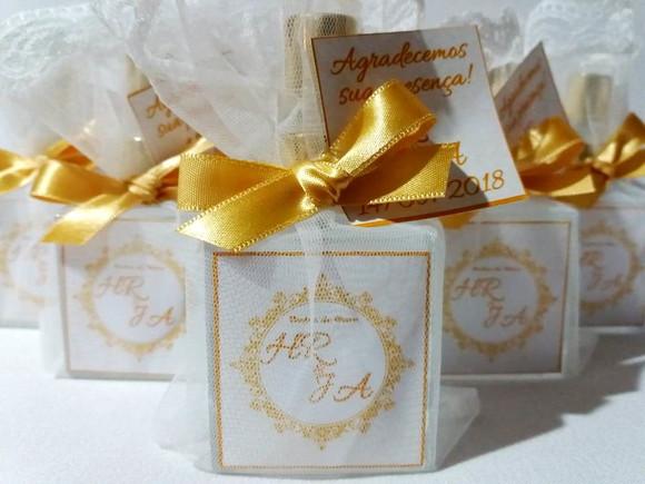 Aromatizador Lembrancinha Bodas de Ouro Home Spray