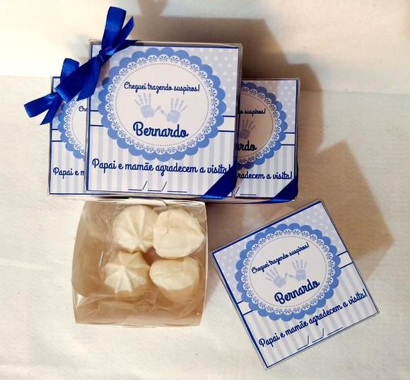 Caixinha Personalizada para Suspiro Lembrancinha Nascimento