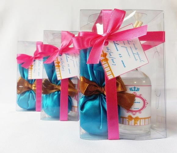 Kit Aromatizador + Sache Lembrancinha 15 Anos