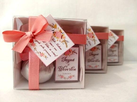 Kit Aromatizador + Sache Lembrancinha Casamento