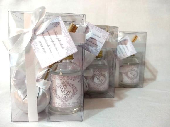 Kit Aromatizador + Sache Lembrancinha Casamento